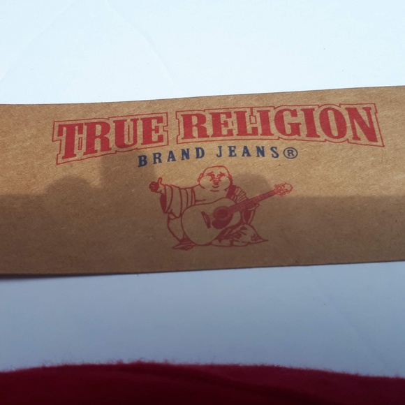 True Religion BuddhaMan T-Shirt Ruby Red LARGE - Picture 5 of 8